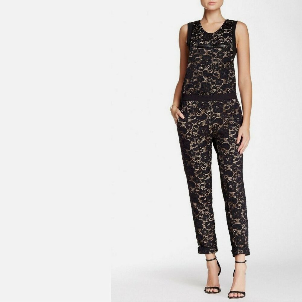 David Lerner Lace Jumpsuit